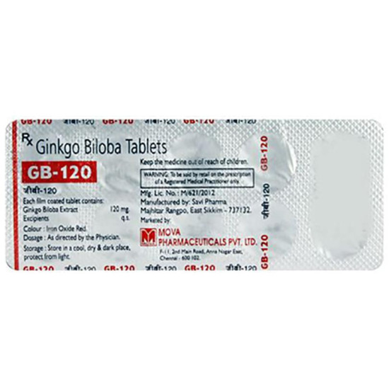 GB 120 mg Tablet image