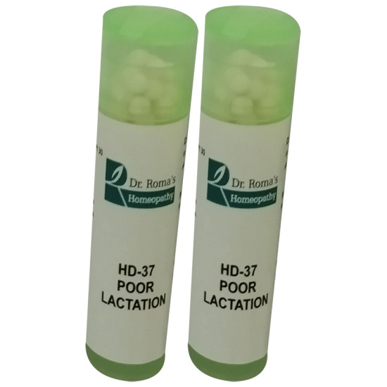 Dr. Romas Homeopathy HD-37 Poor Lactation, 2 Bottles of 2 Dram image