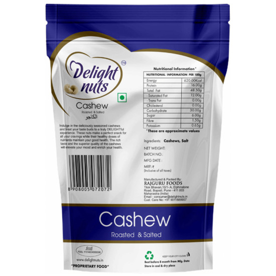 Delight Nuts Cashew Premium Roasted & Salted image