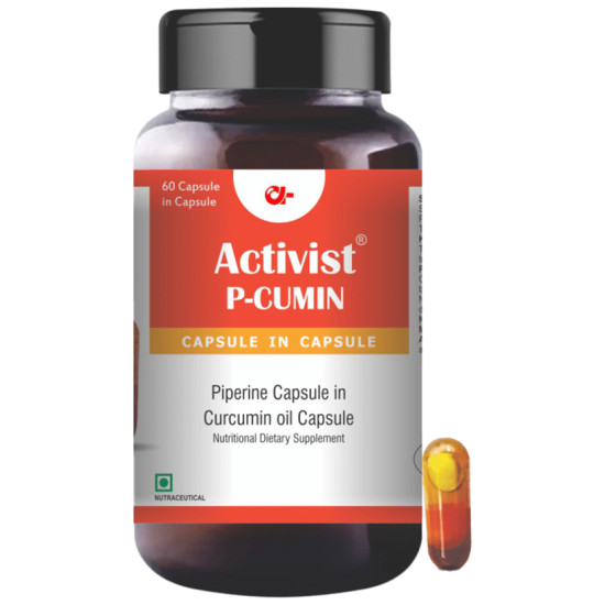 Activist P-Cumin Piperine Capsule In Curcumin Oil Capsule image