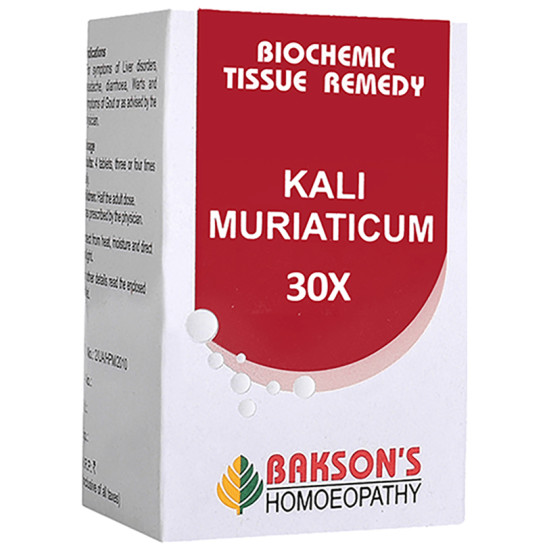 Bakson's Kali Muriaticum Biochemic Tablet 30X image