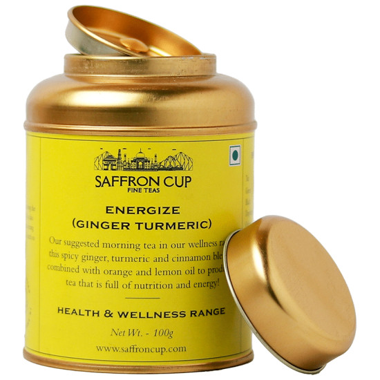 Saffron Cup Energize Ginger Turmeric Tea image