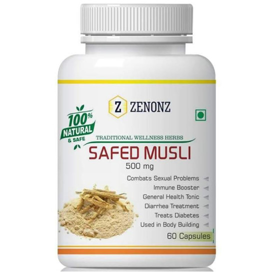 Zenonz Safed Musli 500mg Capsule image