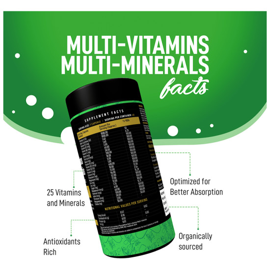 Muscle Monk Multi-Vitamins Multi-Minerals Capsule image