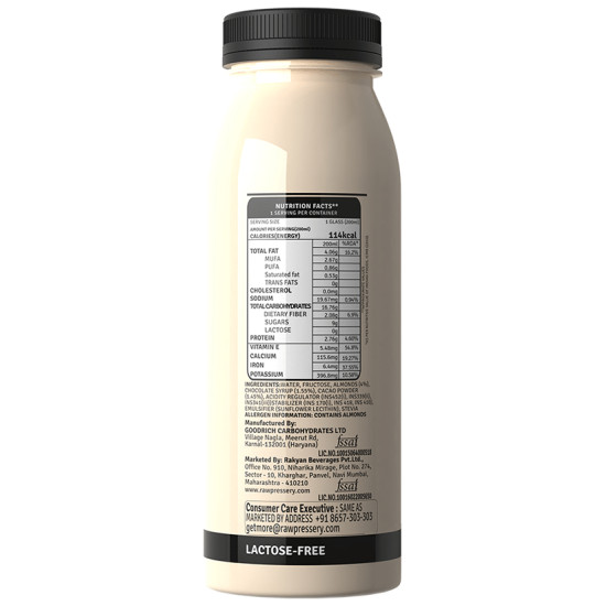 Raw Pressery Cocoa Almond Milk (200ml Each) image