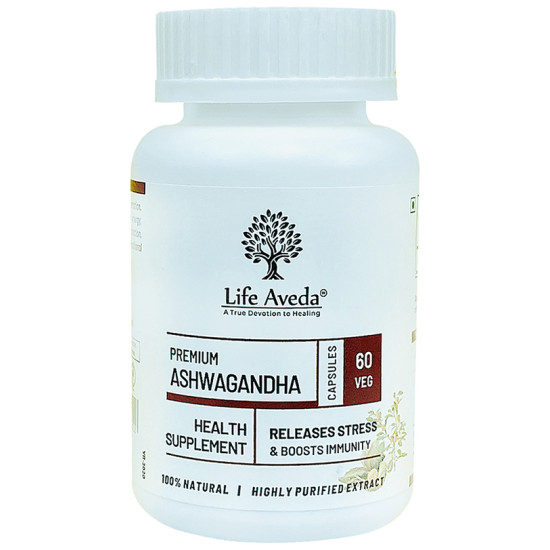 Life Aveda Premium Ashwagandha Veg Capsule image