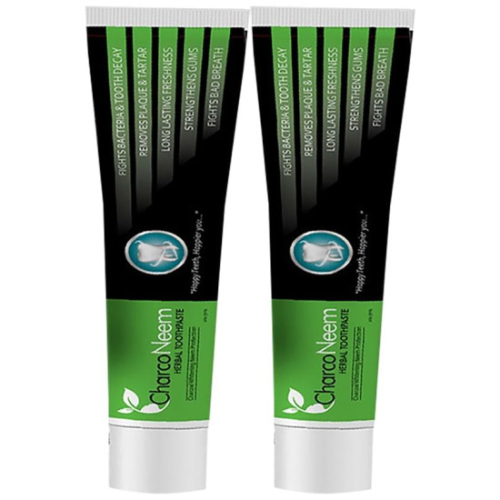 CharcoNeem Herbal Toothpaste (100gm Each) image