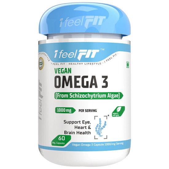 iFeelFIT Vegan Omega 3 (from Schizochytrium Algae) Veg. Capsule image