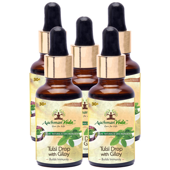 Aachman Veda Tulsi Drop with Giloy (30ml Each) image