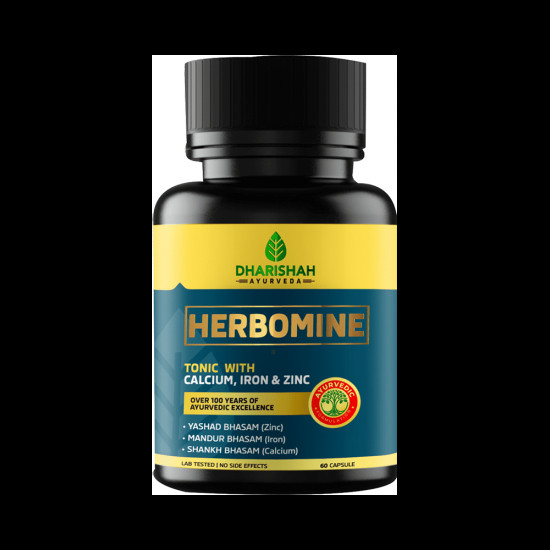 Dharishah Ayurveda Herbomine Capsule image