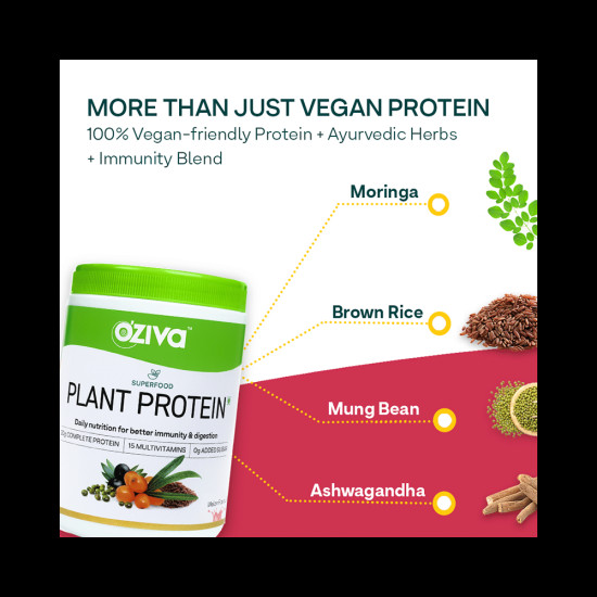 Oziva Superfood Plant Protein Powder Melon image