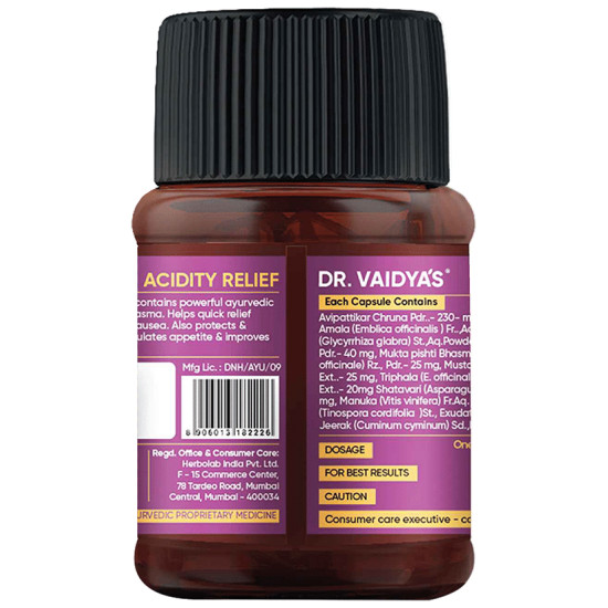 Dr. Vaidya's Acidity Relief Capsule (30 Each) image