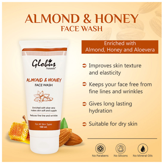 Globus Naturals Almond & Honey Face Wash image