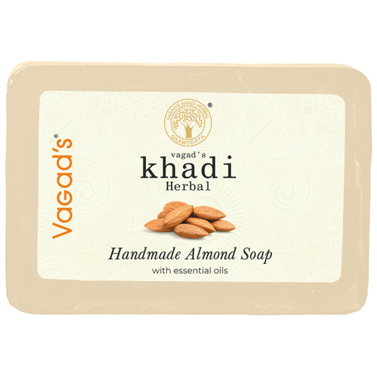 Vagad's Khadi Herbal Handmade Soap Almond Soap image