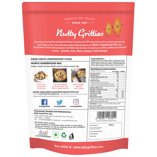 Nutty Gritties Mom's Superfood Mix image