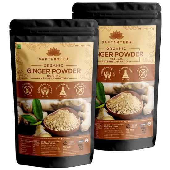 Saptamveda Organic Ginger Powder (150gm Each) image