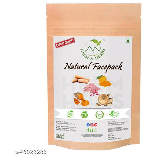 Heem & Herbs Natural Face Pack (100gm Each) image