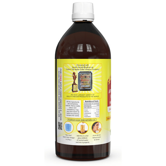 Dr. Patkar's Apple Cider Vinegar Stevia with the Mother (500ml Each) image