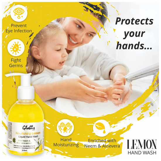 Globus Naturals Nourishing Lemon Liquid Hand Wash image