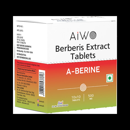 AIWO A-Berine Berberis Extract Tablet image