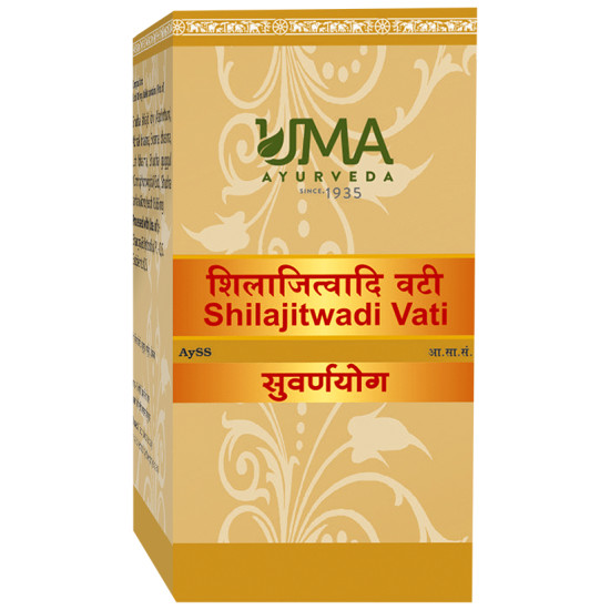 Uma Ayurveda Shilajitwadi Vati (with Gold) image