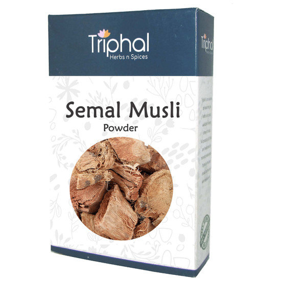 Triphal Semal Musli/ Musli Simbal/ Musli Lal/ Bombax Malabaricum DC/ Silk Cotton Root Powder image