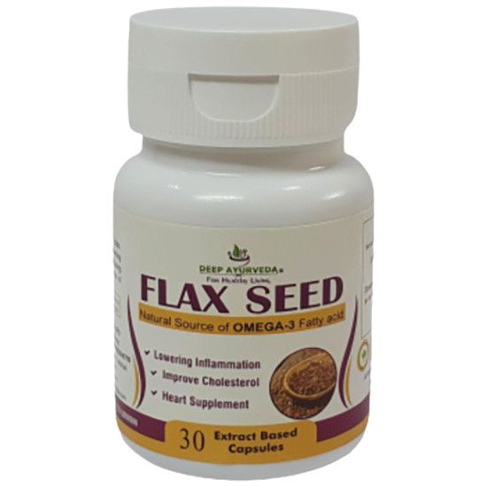 Deep Ayurveda Flax Seed Extract Based Capsule image