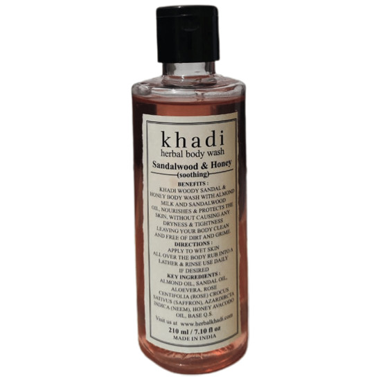 Khadi Herbal Body Wash Sandalwood & Honey Soothing image