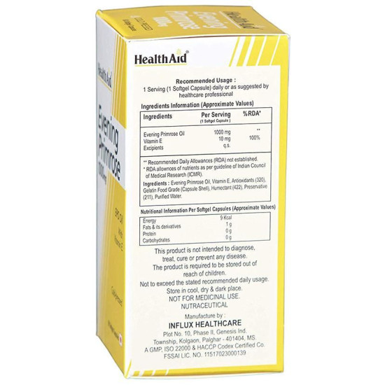 Healthaid Evening Primrose Oil 1000mg Capsule image