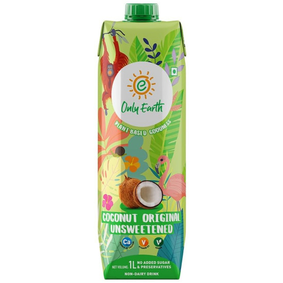 Only Earth Coconut Original Unsweetened Milk (1Ltr Each) image