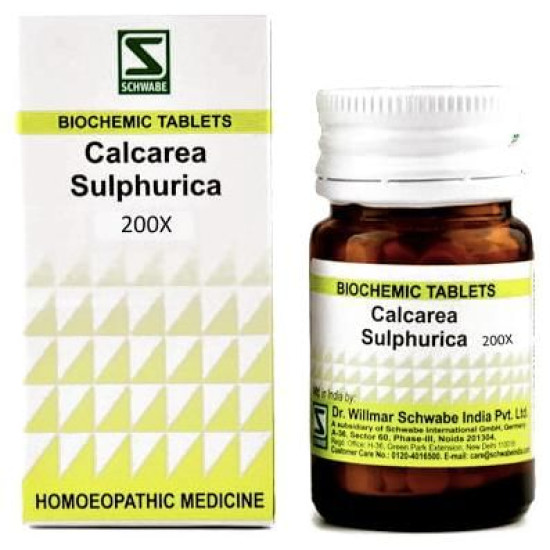 Dr Willmar Schwabe India Calcarea Sulphurica Biochemic Tablet 200X image