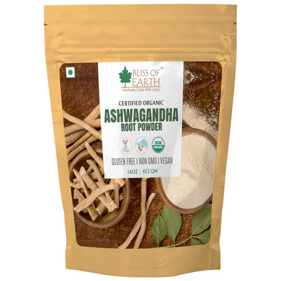 Bliss of Earth Certified Organic Ashwagandha Root Powder image