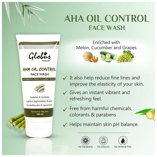 Globus Naturals AHA Oil Control Face Wash image