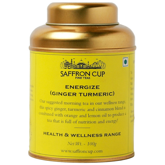 Saffron Cup Energize Ginger Turmeric Tea image