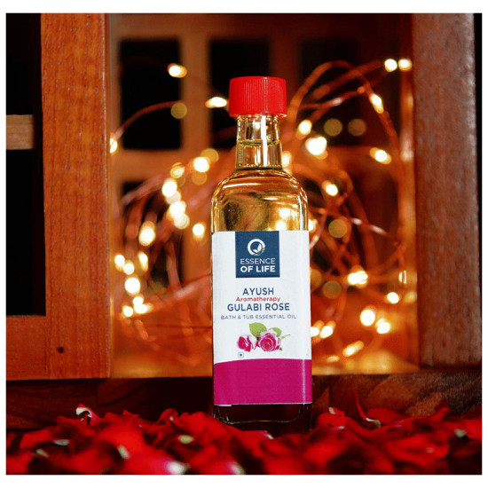 Future Organics Ayush Aromatherapy Bath & Tub Essential Oil Gulabi Rose image