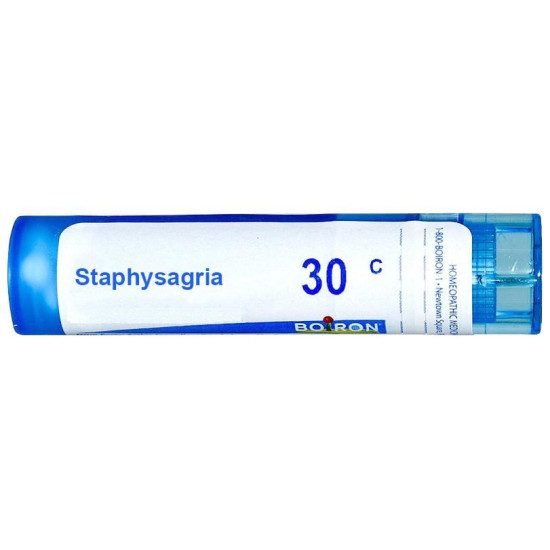 Boiron Staphysagria Single Dose Approx 200 Microgranules 30 CH image