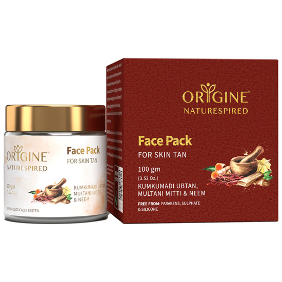 Origine Naturespired Face Pack Kumkuadi Ubtan, Multani Mitti & Neem for Skin Tan image