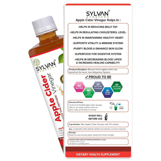 Sylvan Ayurveda Apple Cider Vinegar (with The Mother) image