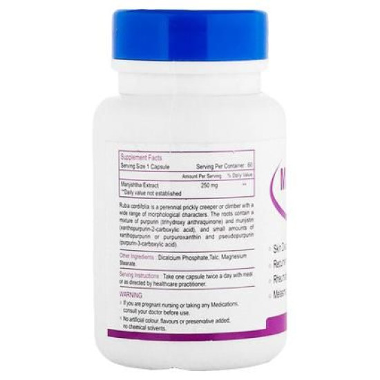 HealthVit Manjishtha 250mg Capsule image