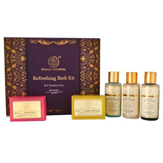 Khadi Naturals Ayurvedic Refreshing Bath Kit image