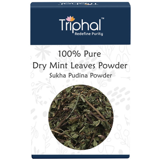 Triphal 100% Pure Dry Mint Leaves Sukha Pudina Powder image