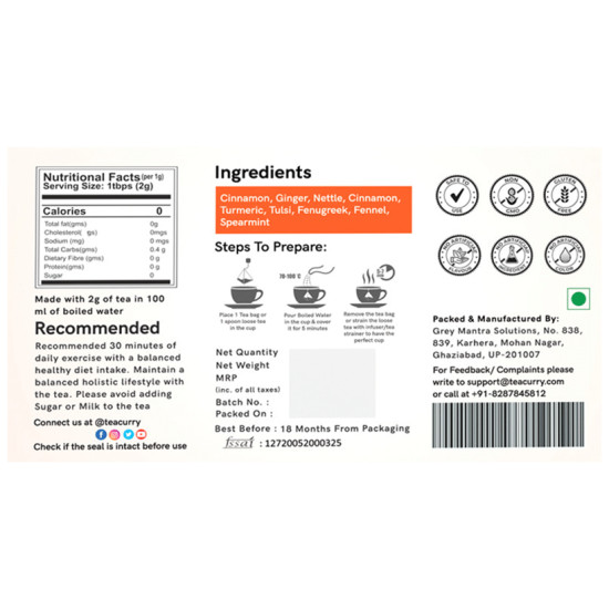 Teacurry She Balance Tea Bag (2gm Each) image