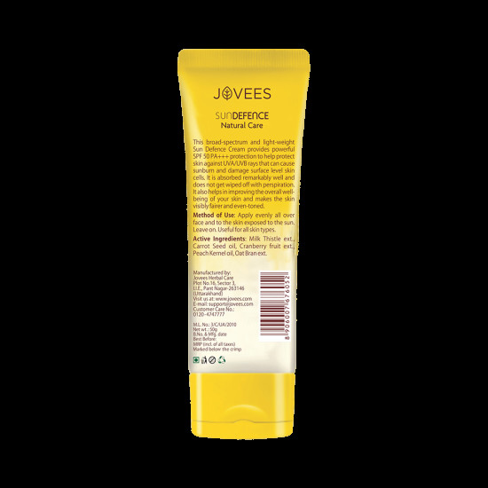 Jovees Sun Defence Cream SPF 50 PA+++ image