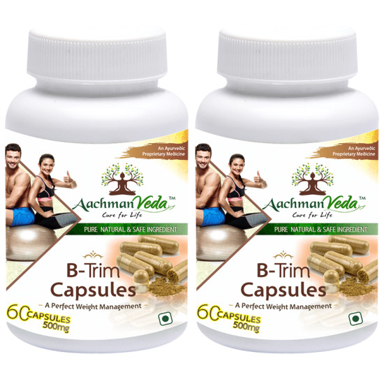 Aachman Veda A Perfect Weight Management B-Trim 500mg Capsule (60 Each) image