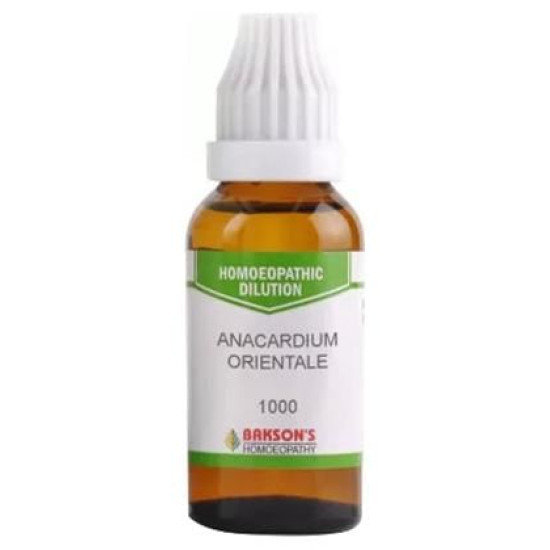 Bakson's Anacardium Orientale Dilution 1000 CH image