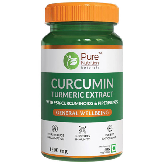 Pure Nutrition Curcumin Turmeric Extract 1200mg Veg Tablet image