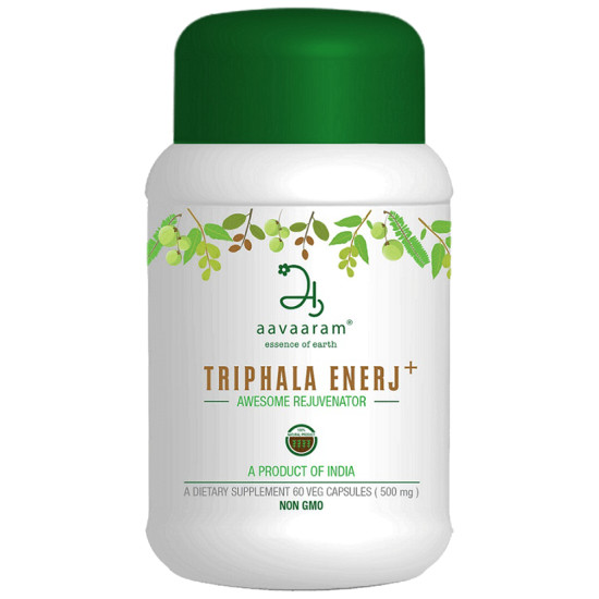 Aavaaram Triphala Enerj+ 500mg Veg Capsule image