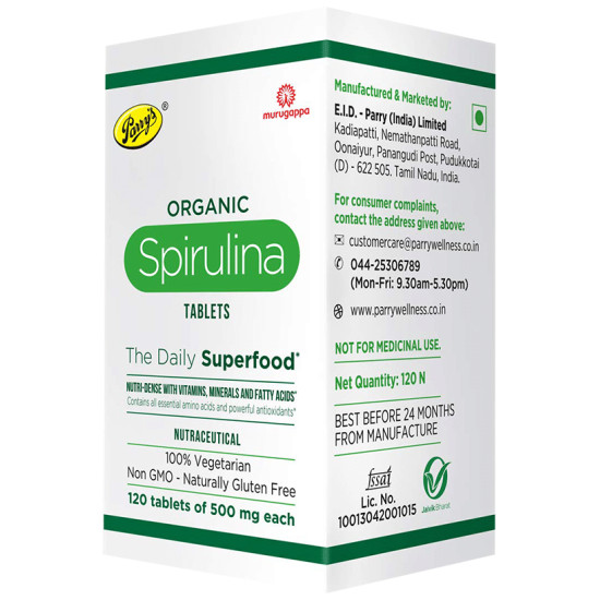 Parry's Organic Spirulina Tablet 500mg (120 Each) image