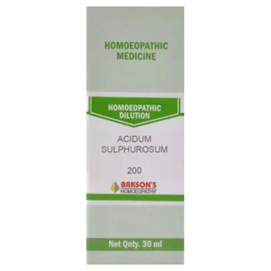 Bakson's Acidum Sulphurosum Dilution 200 image