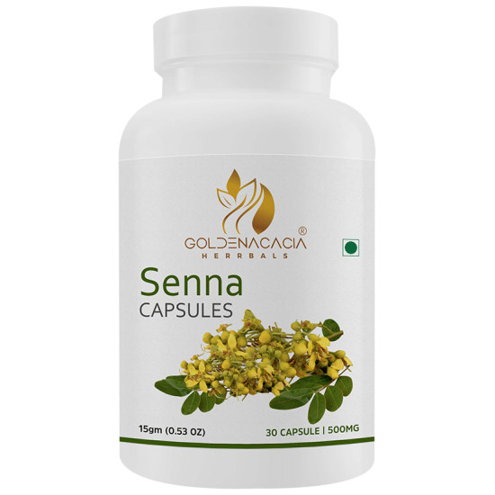 Goldenacacia Herrbals Senna 500mg Capsule image